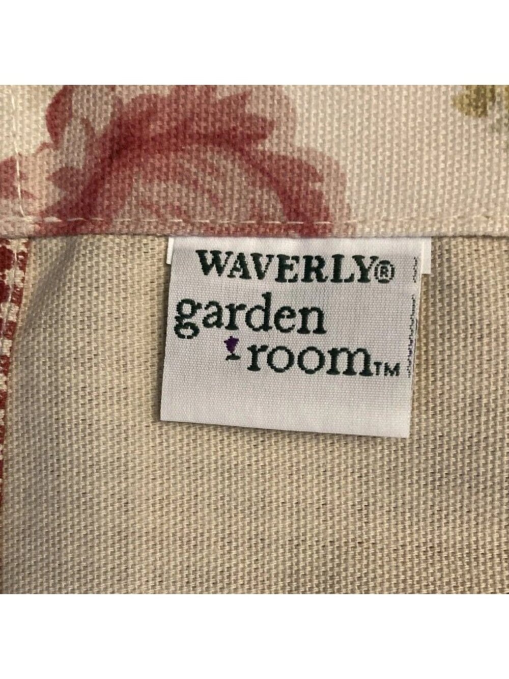 Waverly Garden Room Norfolk Rose Crimson Gingham Window Valances 72x18 set of 2 - Picture 4 of 5